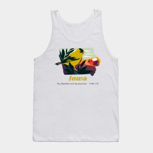 USA State of Iowa Psalm 2:8 - My Inheritance and possession Tank Top